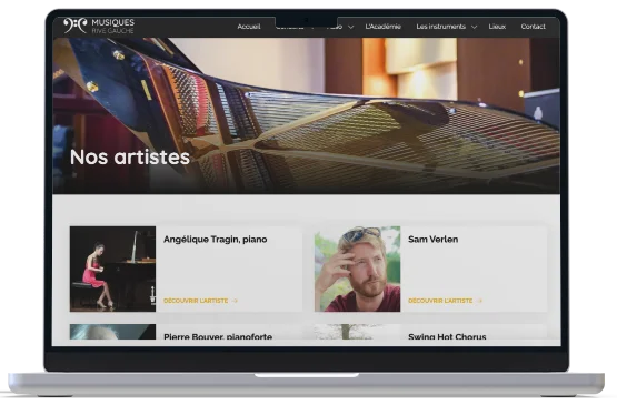 Refonte complète du site web de Musiques Rive Gauche