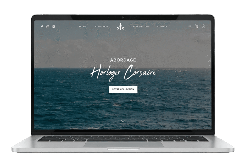 Un site e-commerce pour mettre en valeur les collections de montres d'Abordage
